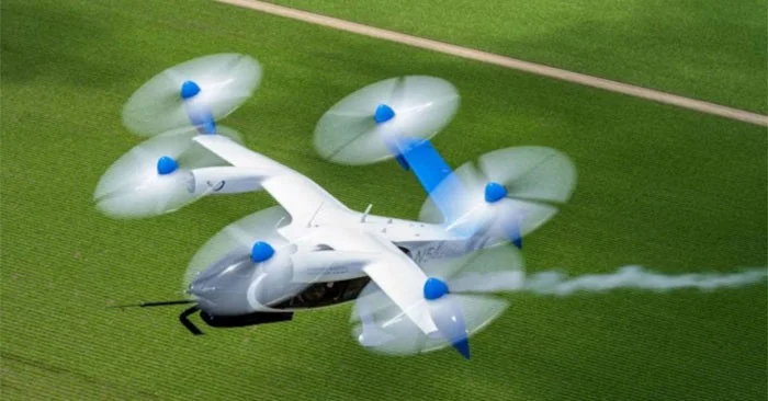 Un taxi volador eléctrico de hidrógeno recorre 841 km y emite solo agua
