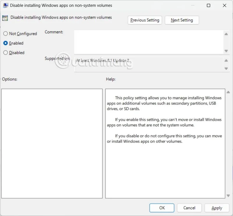 So blockieren Sie die Anwendungsinstallation auf Nicht-Systemlaufwerken unter Windows 11
