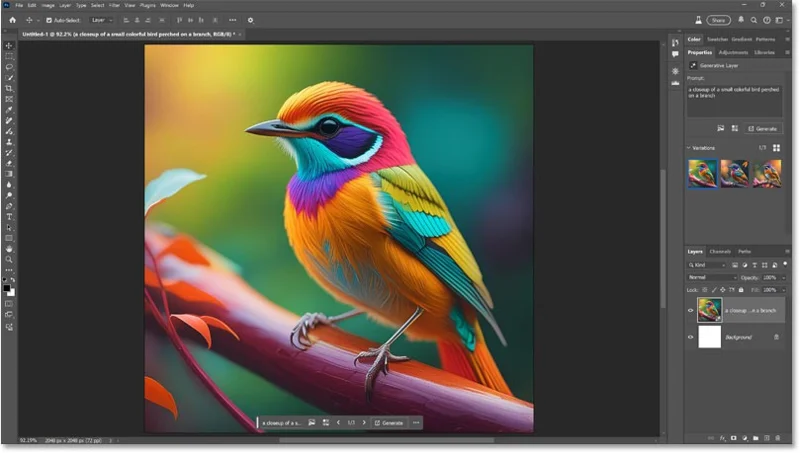 Hoe u AI-afbeeldingen in Photoshop maakt met Adobe Firefly