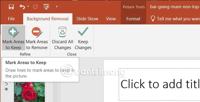PowerPoint'te resim arka planı nasıl kaldırılır