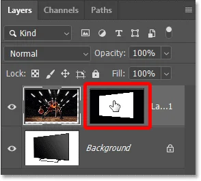 Cómo pegar una imagen en una selección en Photoshop
