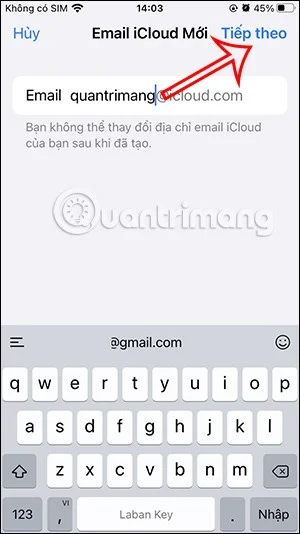 Telefonlarda ve bilgisayarlarda en son iCloud e-postasını oluşturma talimatları