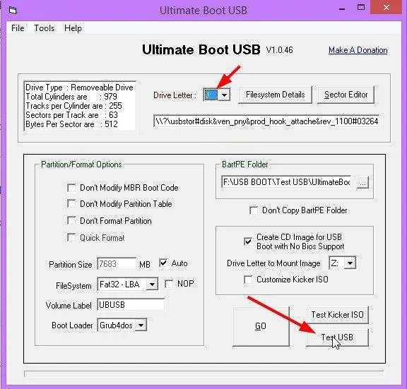 ¿Cómo comprobar si el arranque USB se ha creado correctamente?