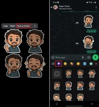 Instruções para criar adesivos no ChatGPT