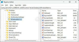 Instructions for adjusting the size of the Windows 11 scroll bar