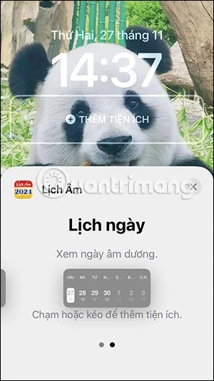 So zeigen Sie den Mondkalender einfach auf dem iPhone-Sperrbildschirm an