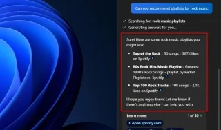 Hoe je Spotify-afspeellijsten op Copilot kunt zoeken