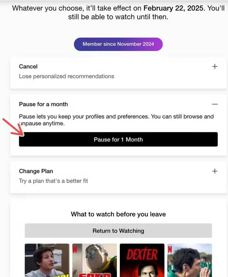 Cómo cancelar o pausar tu suscripción a Netflix