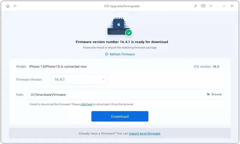 Come eseguire il downgrade da iOS 17 a iOS 16 senza perdere dati utilizzando Tenorshare Reiboot