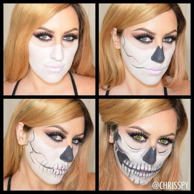 11 griezelige Halloween-make-upideeën