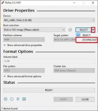 Jak utworzyć rozruchowy USB, USB do instalacji systemu Windows za pomocą Rufusa