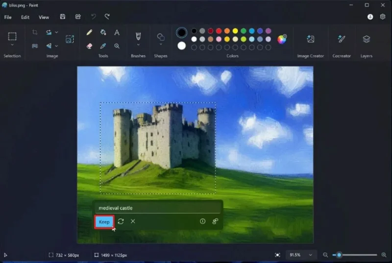 Cómo agregar objetos de IA a fotos en Microsoft Paint