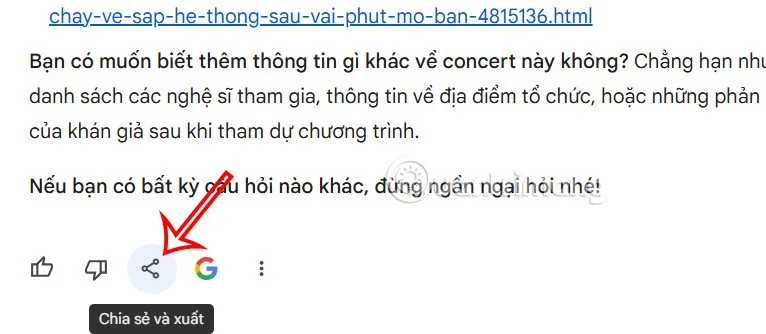 Gemini sohbet paylaşım rehberi