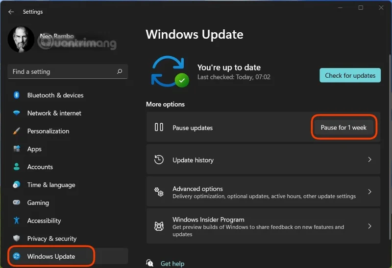 5 ways to turn off Windows 11 Update, stop updating Win 11