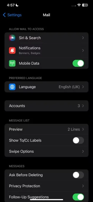 8 ustawień poczty na iPhonie, które powinieneś zmienić już teraz