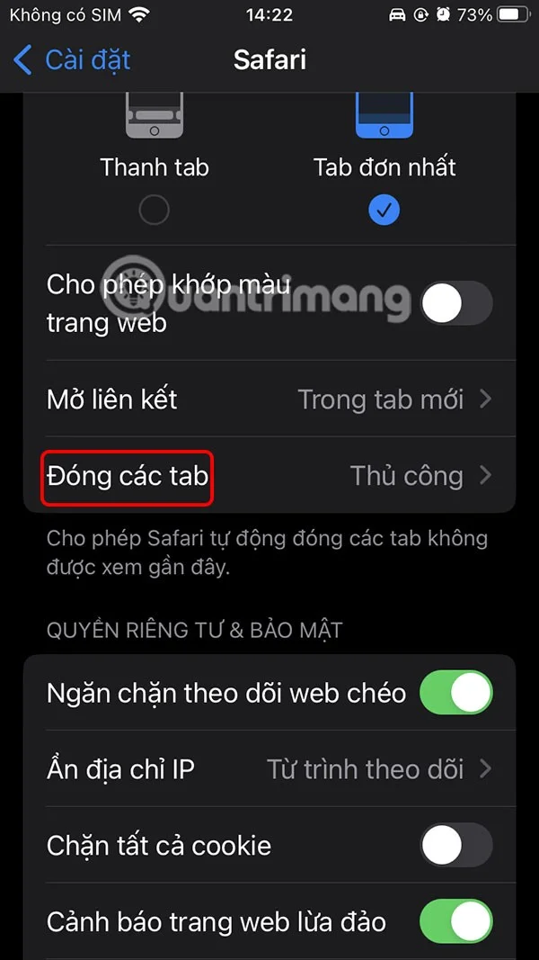 오래된 Safari 탭을 자동으로 닫기 위한 지침