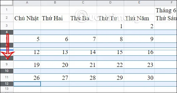 Comment créer un calendrier dans Google Sheets