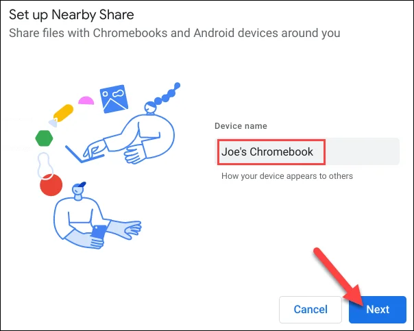 How to use Nearby Share on Chromebook