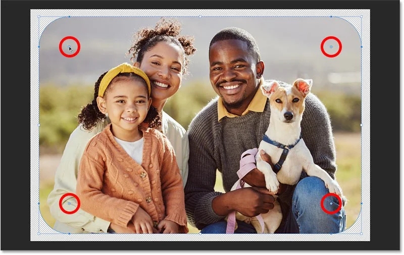 So erstellen Sie Bilder mit abgerundeten Ecken in Photoshop