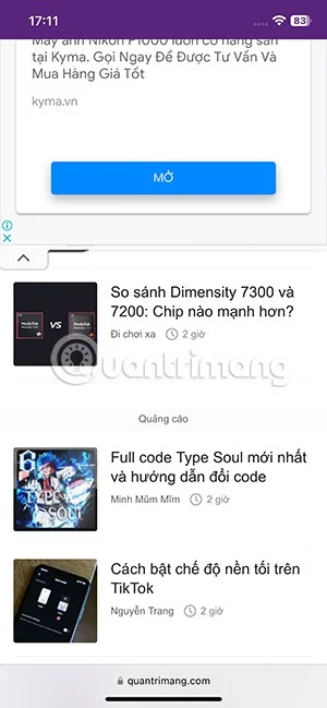 Uygulama olmadan Safari'de reklamlar nasıl gizlenir