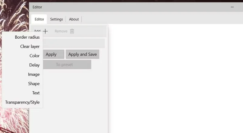 Instructions for creating Taskbar effects on Windows