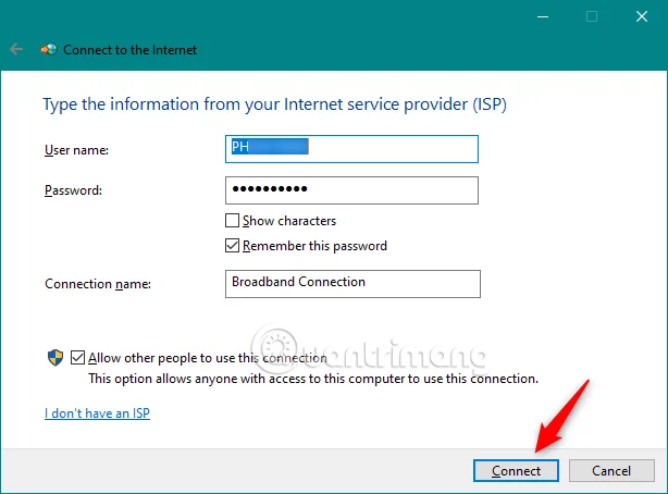 How to Set Up and Use a PPPoE Internet Connection on Windows 10