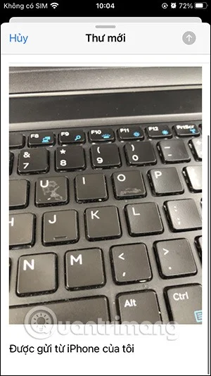 iPhone'da dosya ekleriyle e-posta gönderme talimatları