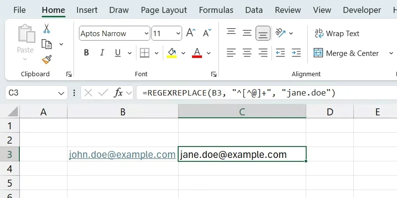 Hoe u de Regex-functie van Excel kunt gebruiken om uw zoekopdrachten te verbeteren