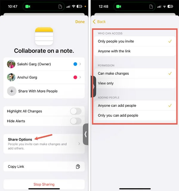 FaceTime'da notlar üzerinde nasıl işbirliği yapılır