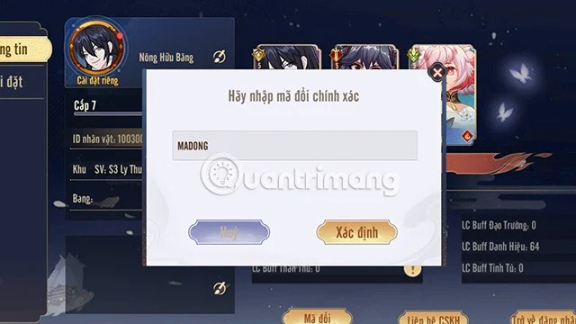 Volledige set met de nieuwste codes voor Phong Than Universe