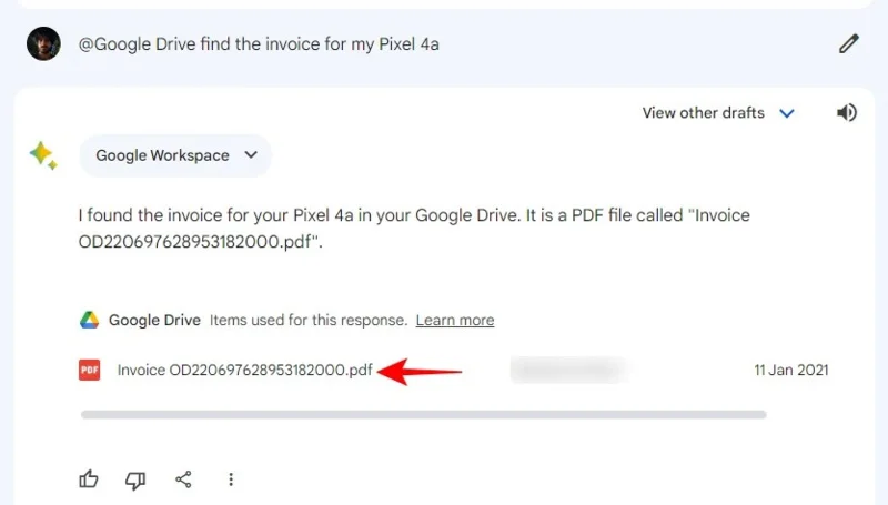 Cómo buscar correos electrónicos y archivos de Drive en Gemini