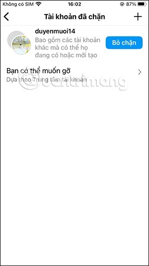 Hoe je een lijst met geblokkeerde Instagram-accounts kunt bekijken