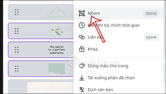 Canva'da katmanlar nasıl gruplandırılır