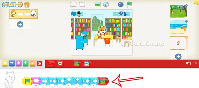 ScratchJR'da animasyonlu sahneler oluşturma talimatları
