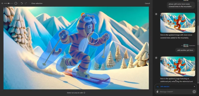 Comment utiliser les outils d'édition DALL-E 3