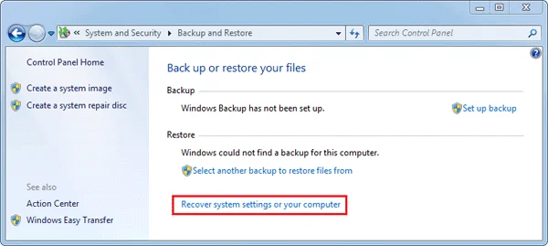 Hoe Win 7 te resetten, Windows 7 het snelst herstellen