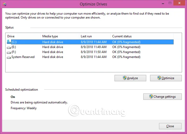Using Disk Defragmenter in Windows