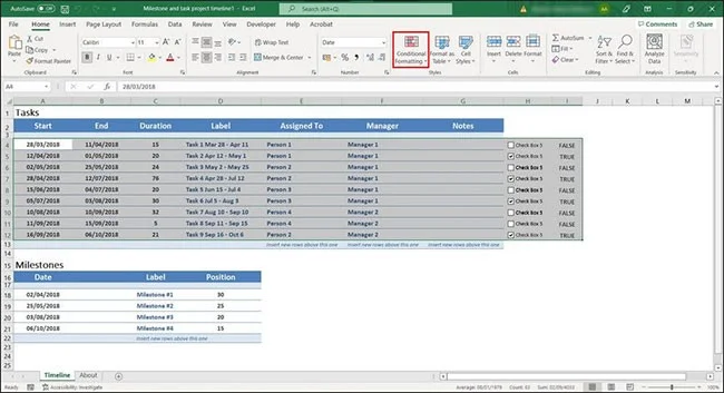 3 manieren om cellen of rijen in Excel te markeren