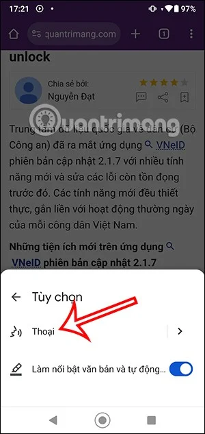 Chrome Android에서 웹 페이지를 소리내어 읽는 방법