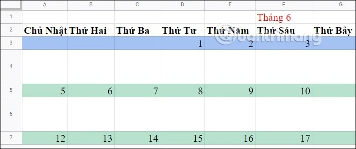 Comment créer un calendrier dans Google Sheets