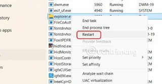 Instructions to fix the error of not being able to pin applications to the Windows 11 Taskbar