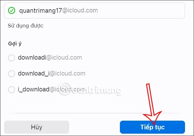 Telefonlarda ve bilgisayarlarda en son iCloud e-postasını oluşturma talimatları