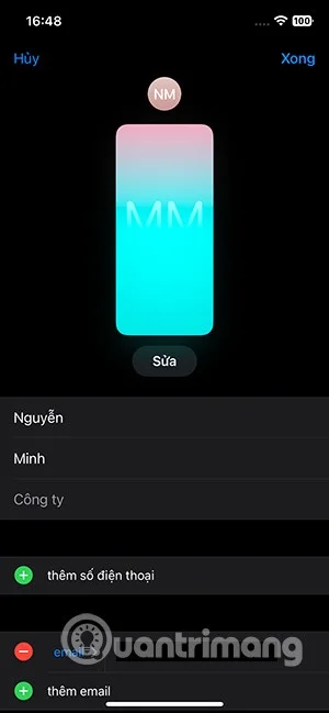 Como criar um pôster de contato com monograma no iPhone
