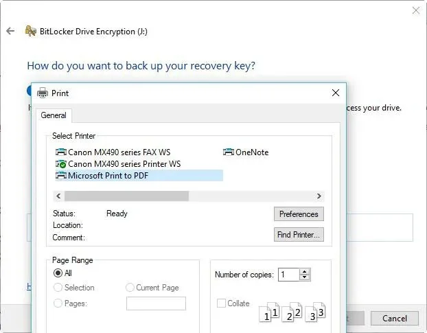 Jak znaleźć klucz odzyskiwania BitLocker w systemie Windows 10
