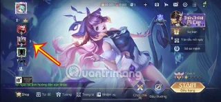 Instruções sobre como visualizar o poder de combate do Lien Quan Mobile
