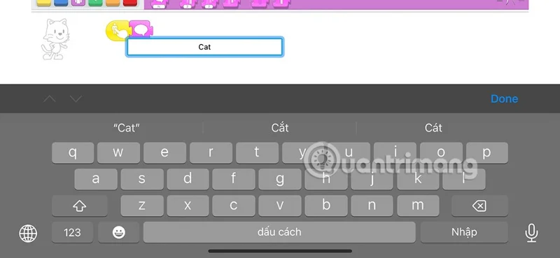 ScratchJR'da İngilizce öğrenme talimatları