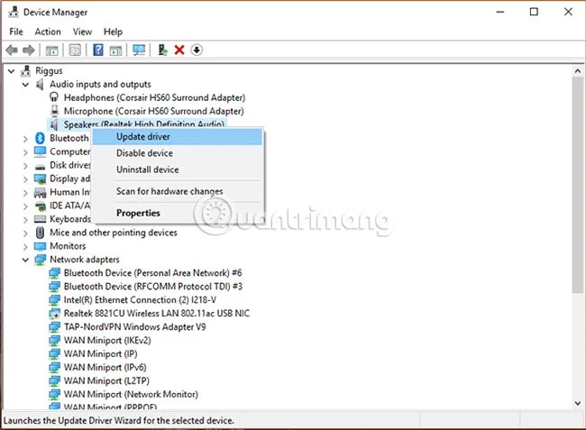 Realtek HD Audio Manager updaten en opnieuw installeren
