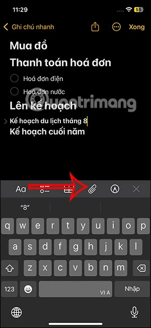iPhone notlarına ses dosyaları ekleme talimatları
