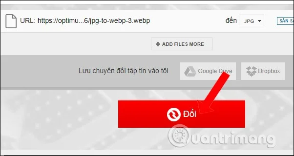 Cómo convertir imágenes WebP a PNG, JPG en Chrome, Coc Coc