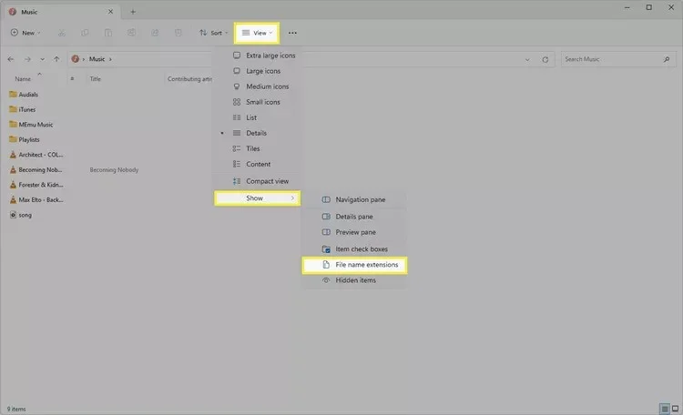 4 formas de cambiar las extensiones de archivo en Windows 11